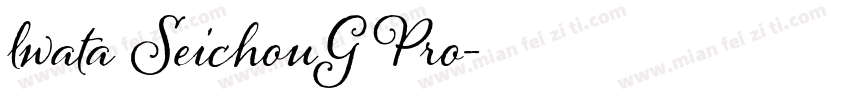 lwata SeichouG Pro字体转换